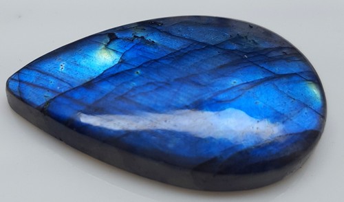 33,35 ct 100 % natürlicher Labradorit blau auffällige Birne Cabochon loser Edelstein SQ-91 - Bild 2 von 4