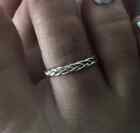 Toe Ring 14k White Gold Plated Solid Metal 925 Silver Women's Adjustable Leaf