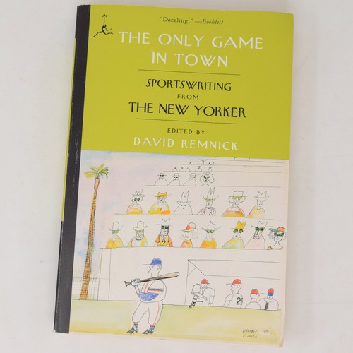 The Only Game in Town Sportswriting from The New Yorker Paperback 2011 Witty Art - Foto 1 di 16