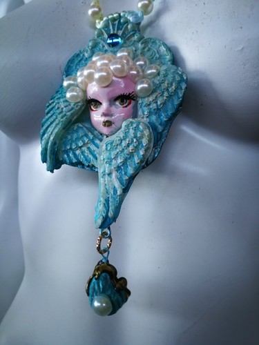 Guardian Winged Angel Cherubim Seraphim Talisman Pendant Necklace Amulet Jewelry - Picture 4 of 24