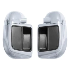 Barracuda Silver Lower Vented Fairing For Harley Touring Street Road Glide 2014+