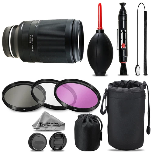 Tamron 70-300mm f/4.5-6.3 Di III RXD Lens (Z) +UV +FLD +CPL +Blower Brush- Kit