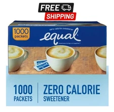 Equal Zero Calorie Sweetener [1,000 ct.] Top Quality ***Free Shipping***