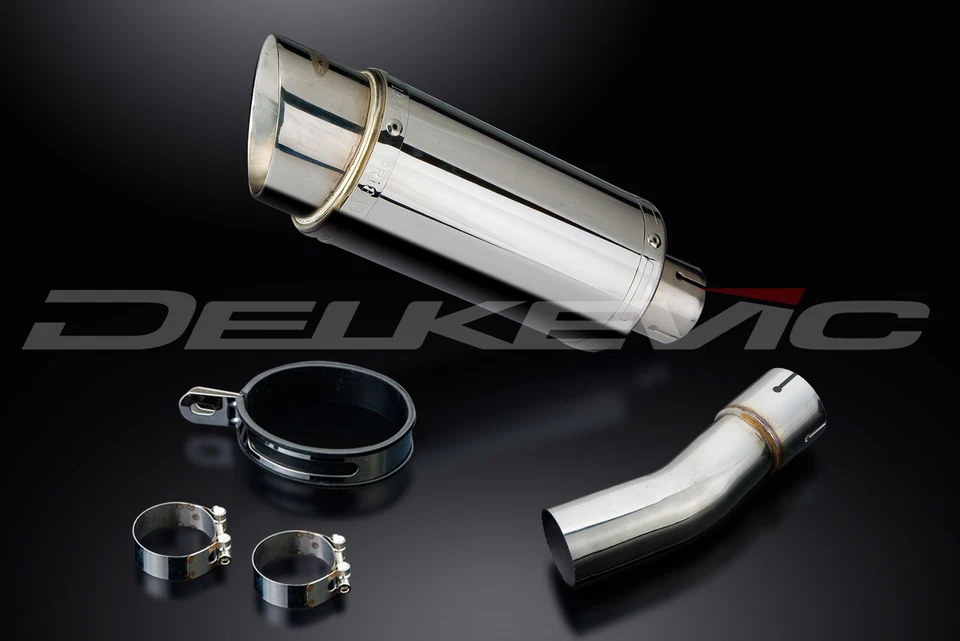 Suzuki SV650 1998-2002 Delkevic Slip On 8" Kit de silenciador de escape redondo de acero inoxidable Foto 3 de 4