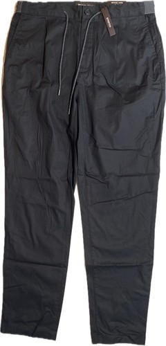 NUEVO- 34 X 32 Pantalones informales elásticos MICHAEL KORS para hombre mezcla de algodón negros precio de venta sugerido por el fabricante 128 USD - Imagen 1 de 14