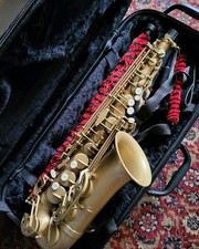 KING ZEPHYR Alto Saxophone Brushed Gold With Case and Accessories