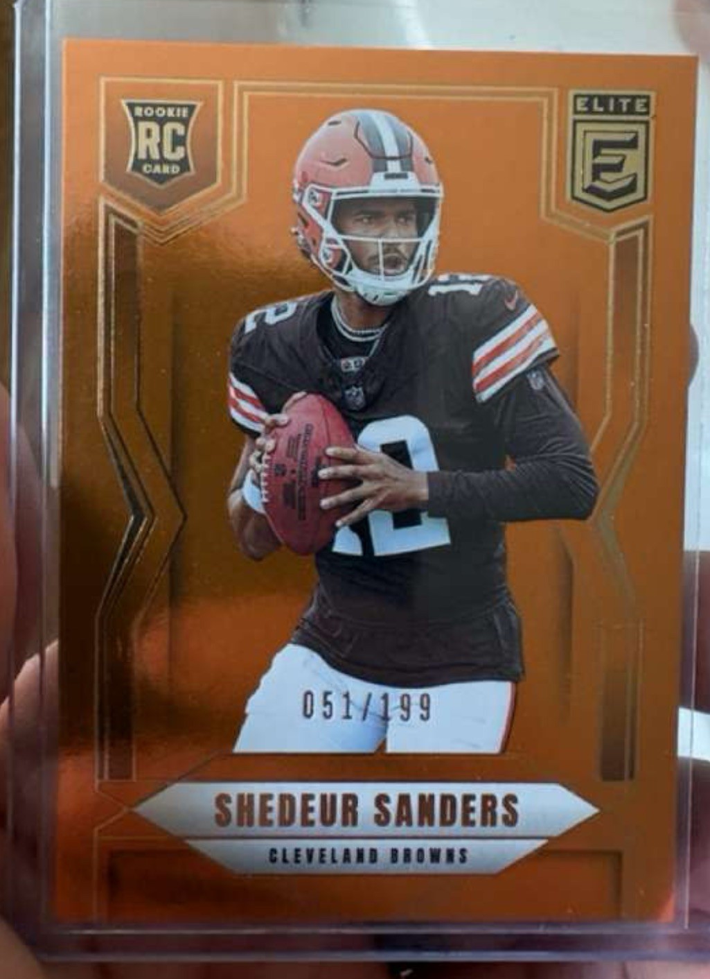 2025 Donruss Elite #112 Shedeur Sanders Orange /199 SP Rookie RC  *Holiday Deal