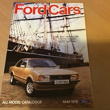 Ford Cars May 1978 UK Market range Brochure FA221/37