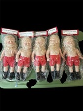 5 NOSVintage Standing Santa 14" Doll Making 3197 Fibre Craft by Billie Peppers