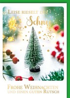 Weihnachten - Karte Mit Umschlag - Leise Rieselt Der Schnee