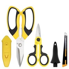 Heavy Duty Scissors Sharp Scissors All Purpose Heavy Duty with Serrated Edge ...