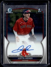 2023 Bowman Draft #CDA-JRI Justin Riemer Chrome Prospect Autographs