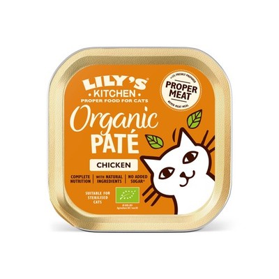 Mit natürlichen Zutaten hergestellt NassfutterSchale für Katzen BioHuhn Getre...