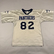 Vintage Made In USA Panthers Fitzpatrick #82 NFL Grey Jersey S