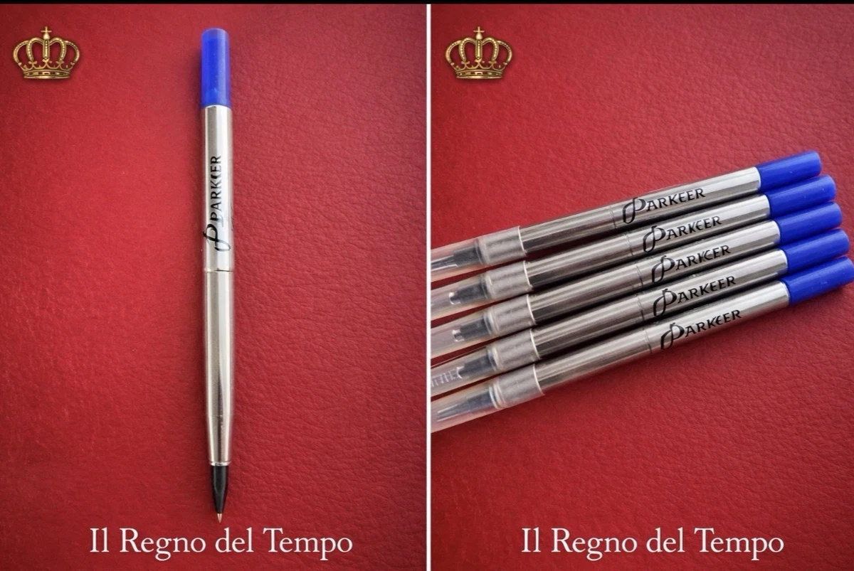 Ricariche Parker Quink Nere (3 Pezzi) - Punta Media 0.7mm, Scrivi Liscio Come La Seta! - 5