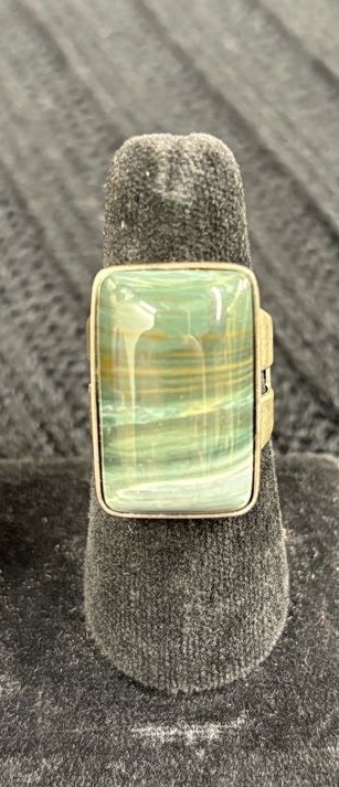Technibond Jasper Ring 925 Silver - image 1