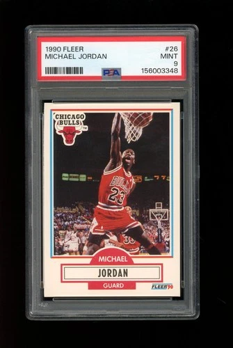 1990 Fleer #26 Michael Jordan Chicago Bulls PSA 9 Mint