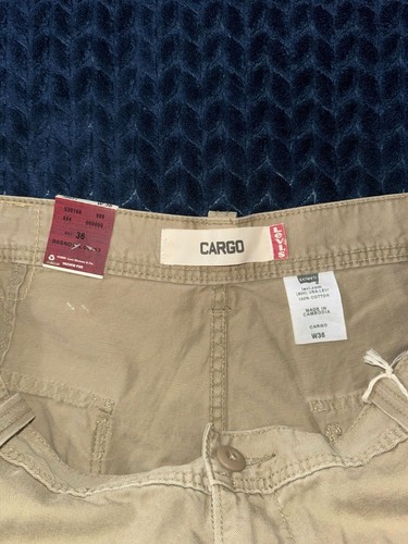 Levi's Herren Loose Fit Baggy Cargo Shorts Beige Größe 36 Neu mit Etikett - Bild 4 von 10