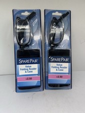 2 SparePair Folding Reading Glasses 2.50 Lightweight Unisex Readers w/ Case
