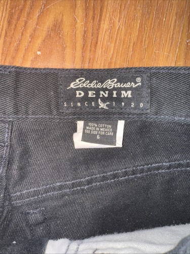 Eddie Bauer Jeans Womens Size 6 Black - Picture 3 of 5