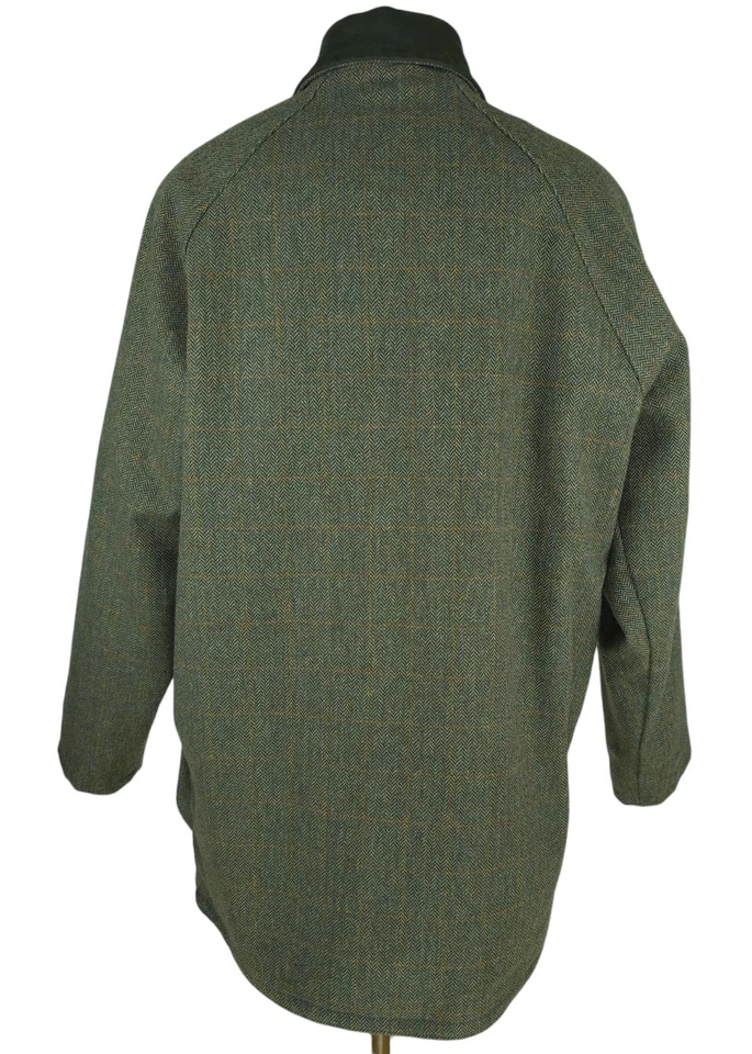 Hoggs of Fife Mens Green Wool Blend Hunting Shooting Tweed Jacket Coat Size XL - Image 2 of 4