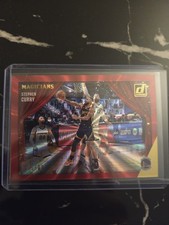 2021-22 Panini Donruss Magicians Stephen Curry #9 Holo Red Laser /99 Warriors