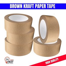 Brown Kraft Paper Tape Eco Friendly Recyclable, Biodegradable, Packaging Tape UK
