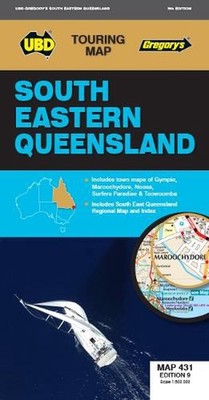 South Eastern Queensland Map 431 9th ed by UBD Gregory's Folded Book