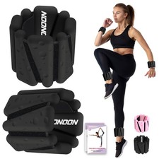 Wrist Ankle Weights Bangles 4lbs for Women, Adjustable Silicone Pilates Weigh...