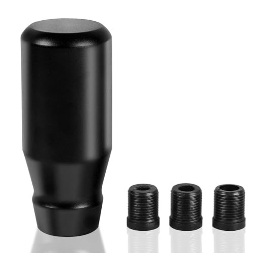 80mm/3.15" Car Shift Knob, Aluminum Weighted Automotive Gear Shift Black