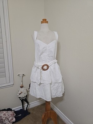 Show Me Your Mumu 'Cosmo' White Mini Dress Size L - NWT