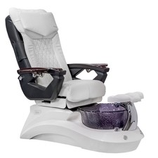 LOTUS II 18LX Shiatsulogic Pedicure Chair White/Black Tub w/Discharge Pump, WHT
