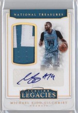2016-17 Panini National Treasures Prime 10/25 Michael Kidd-Gilchrist #3 Auto 0b0