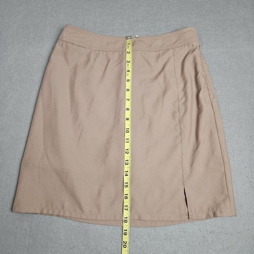 LL Bean Skort Size 4 Skirt Built In Shorts Polyester Khaki - Picture 4 of 10