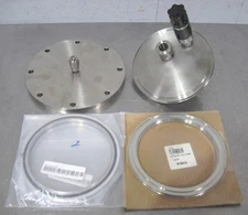 C199871 NW160 Vacuum Flange Lot Rotary Feedthrough 1/4" VCR Ultra-Torr (2) Seals