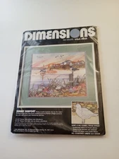 Dimensions Sunny Seaport 3932 No Count Cross Stitch Kit 14" x 12" Sealed 
