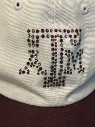 Texas A & M Aggies Adjustable Youth Girls Baseball Hat Rhinestones - Picture 5 of 12
