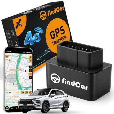 FindCar  GPS Tracker OBD 4G für Auto Motorrad und LKW mit integrierter SIM, O...