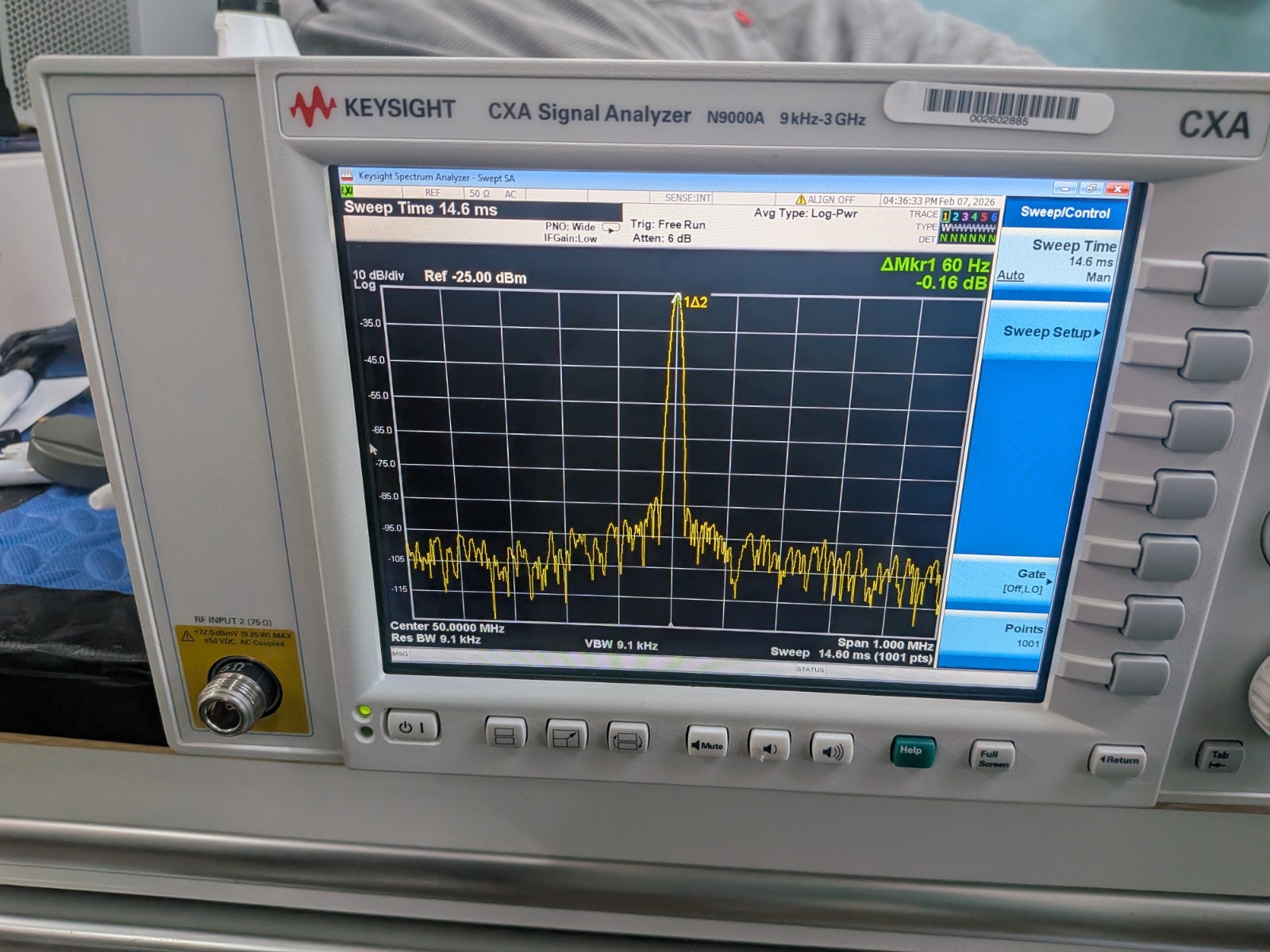 🔥Agilent Keysight N9000A CXA Spectrum Analyzer Cal'd Preamp 7.5 GHZ! Track Gen