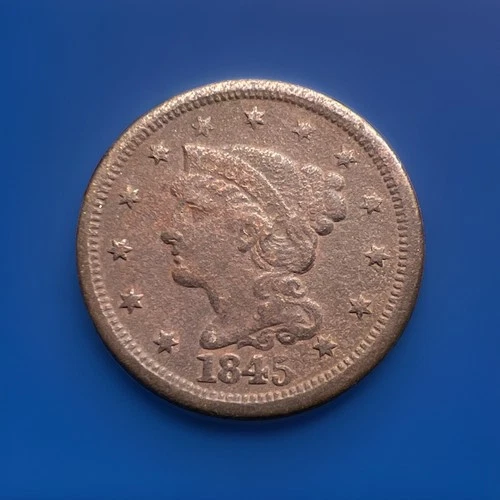 1845-P Large Cent — photo from the most recent tracked eBay sale