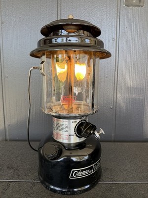 VTG Coleman The Powerhouse Double Mantle Lantern Model 290 Black W/Case Tested