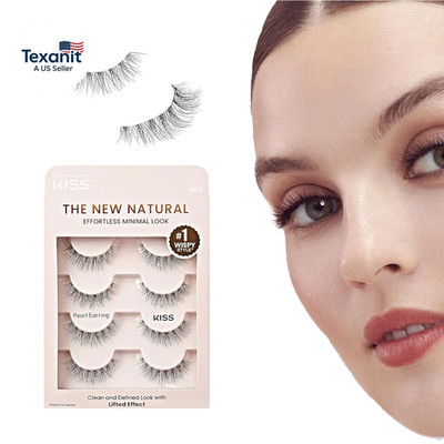 the New Natural, False Eyelashes, 'Pearl Earring', 12Mm, Includes 4 Pairs of Las