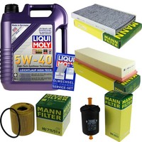 Mann Inspektionspaket 5L Liqui Moly 5W-40 FüR CitroëN C2 1.1 1.4 1.6 VTS C3 I