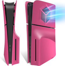 Faceplates for PS5 Slim Console with Cooling Vents, Hard ABS Shockproof Anti-Sc