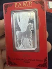 Silver 2014 Pamp Lunar Calendar Series Horse 1 Oz Bar Sealed On Card