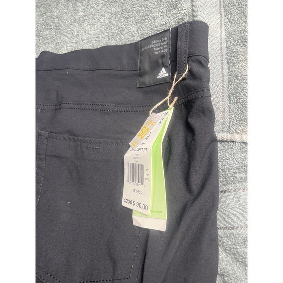 Adidas Primegreen Golf Pants Mens 42x30 Black Flat Front Athletic Fit thumbnail 10