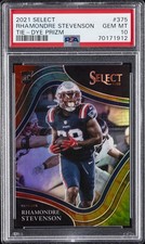 2021 PANINI SELECT TIE-DYE PRIZM #375 RHAMONDRE STEVENSON 19/25 PSA 10