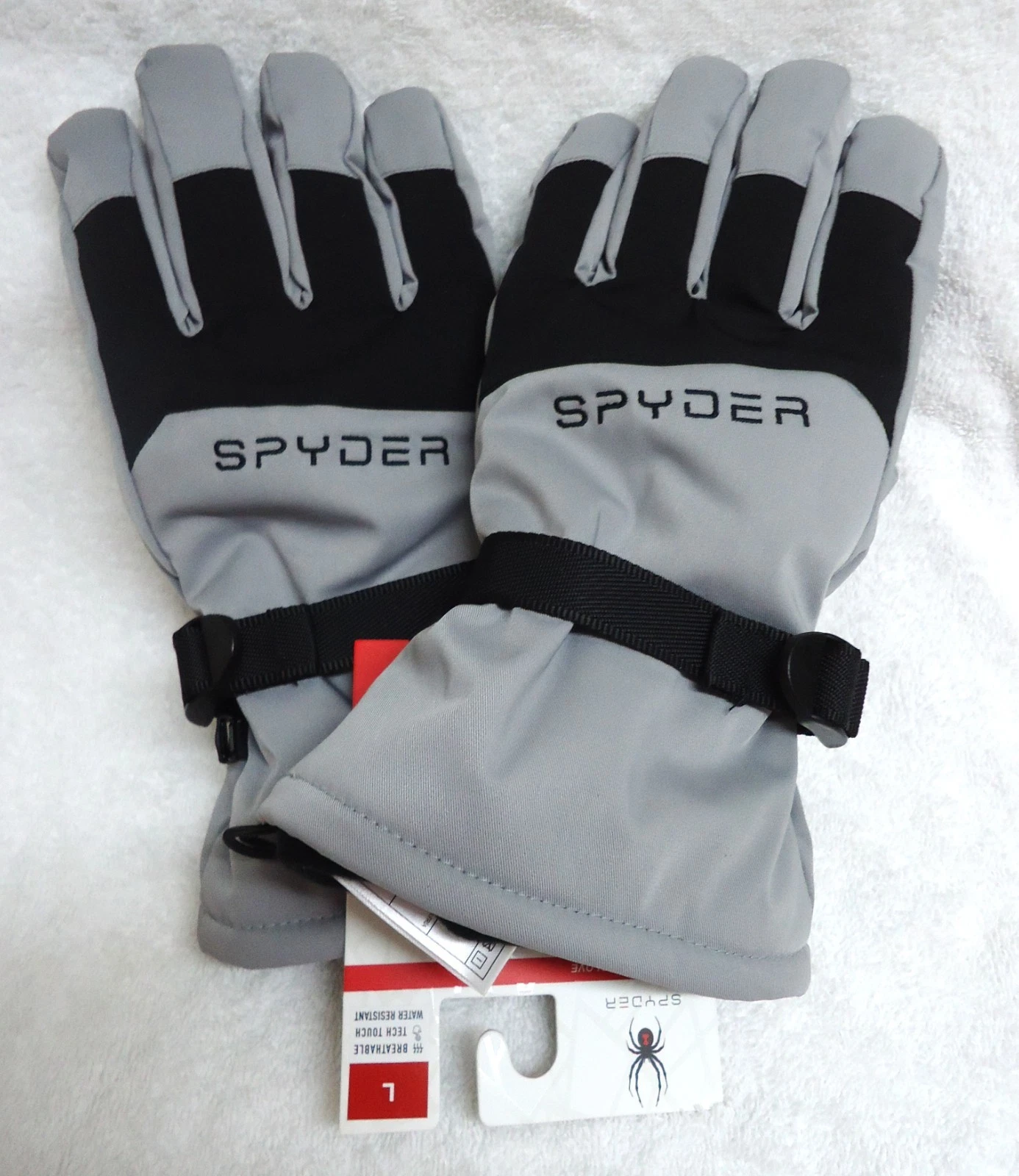 Spyder insulated snow ski gloves mens' large new with tags never worn
