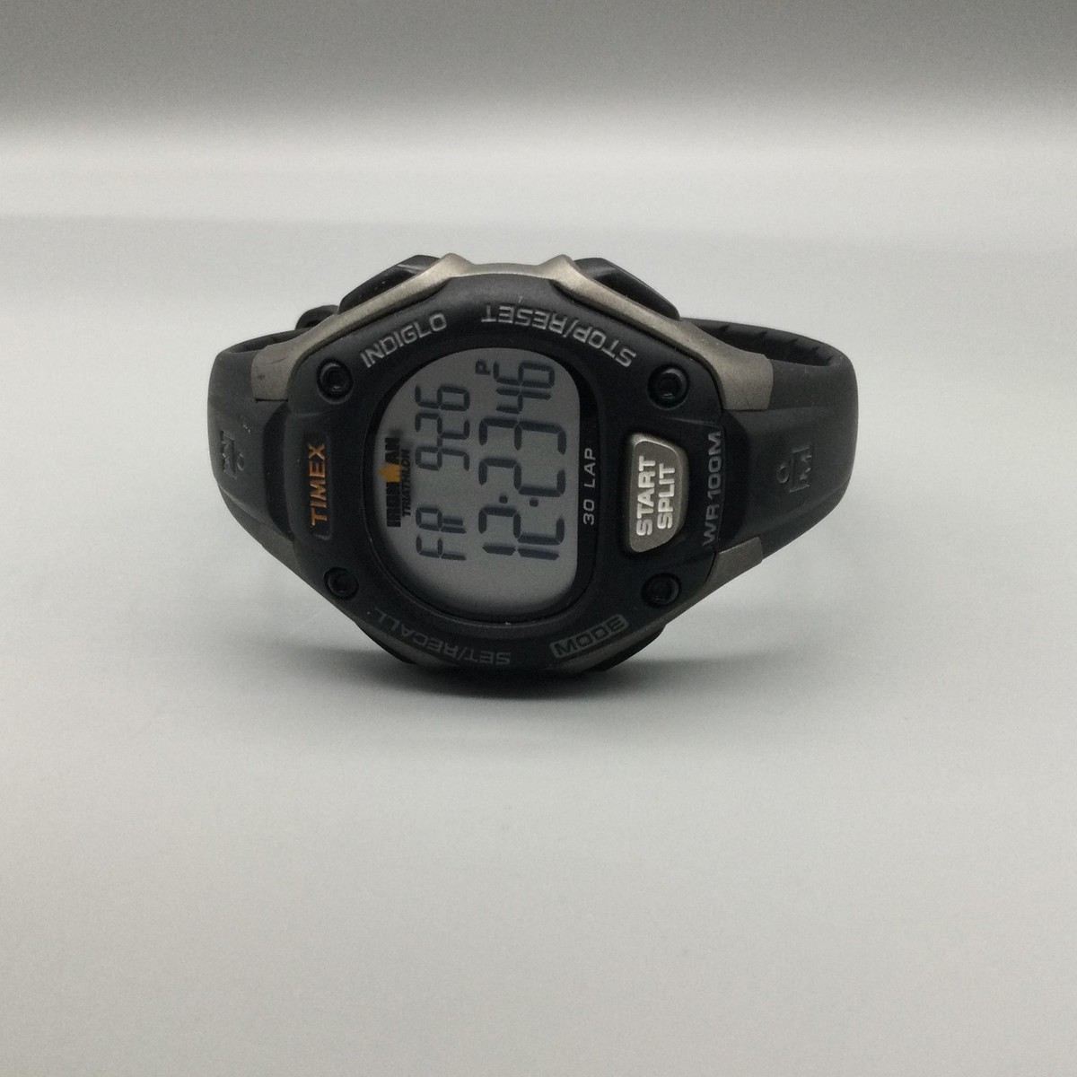 Timex Ironman 30 Lap Watch Women 34mm Black Indiglo WR 100M 