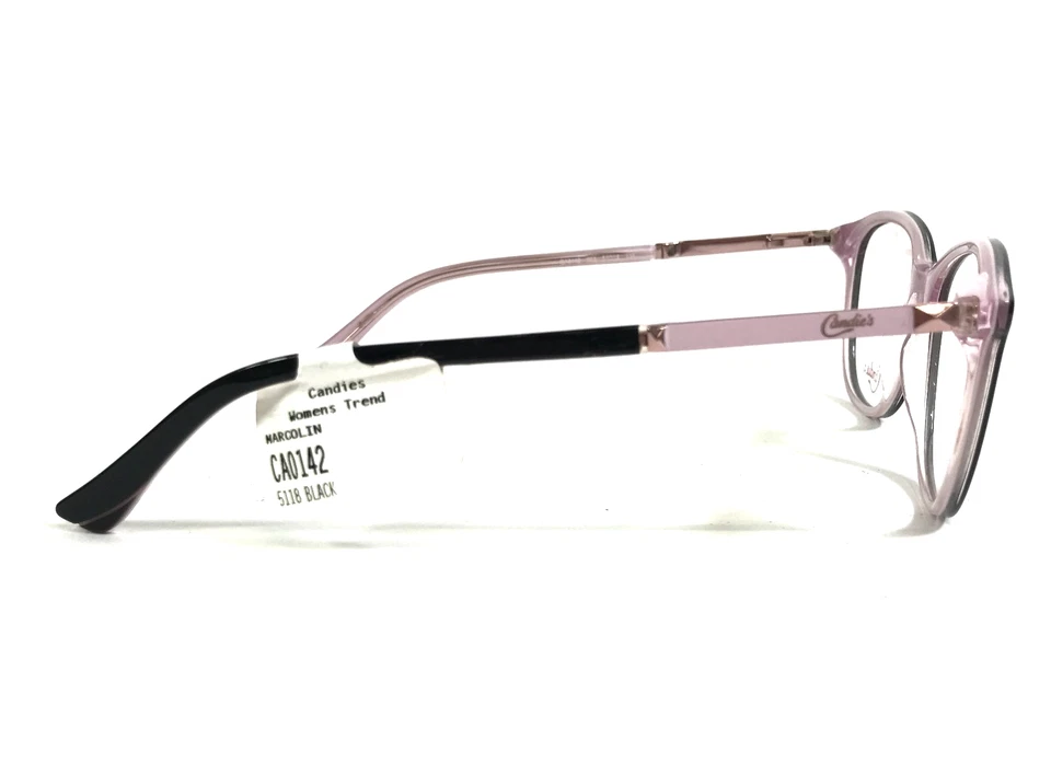 Monturas para gafas Candie's CA0142 003 negro sobre oro rosa claro 51-18-135 Foto 3 de 4